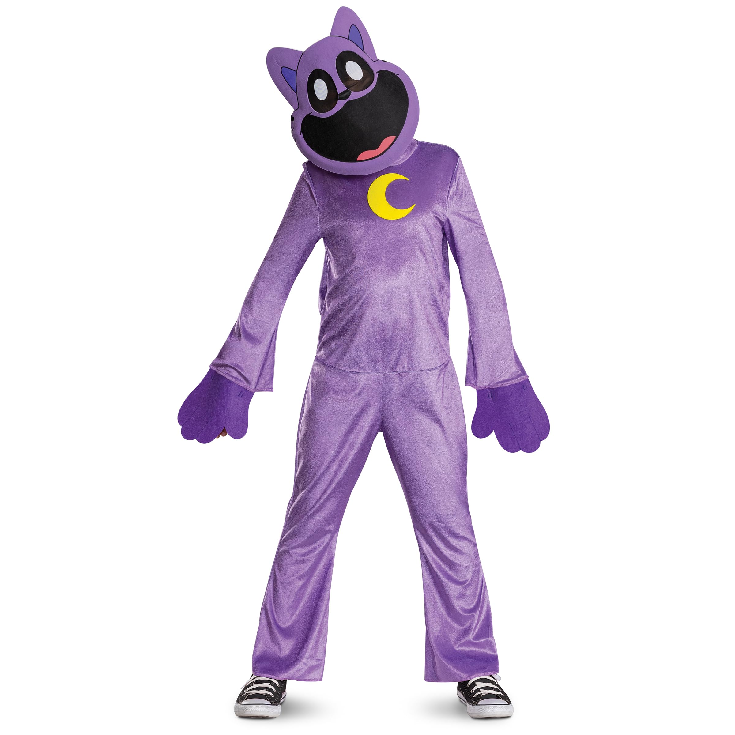 Poppy Playtime Catnap Fancy Dress for Kids & Teens, Officially Licensed by Disguise, Inspired Game, Includes Character Mask and Full Jumpsuit, for Ages 7-8 & 10-12 Years