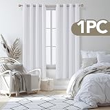 Deconovo Silver Grey 1 Panel Thermal Blackout Curtain 52x72 in Room Darkening view 3