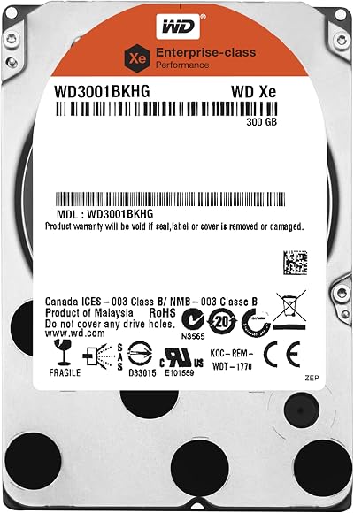 WD XE 300GB Enterprise SAS 2.5" 10000RPM 32MB Cache Hard Drive