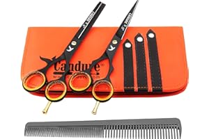 Candure Hair Cutting Scissors Professional Shears Set Hairdressing Thinning Trimming Texturizing Barber Salon Sharp Edges Too