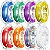 AOSEED PLA Filament Set 1.75mm (&plusmn;0.02mm), 8-Pack, 200 g (0.44 lb) per Spool | Multi-Color Bundle for Most FDM 3D Printers, Low-Odor, Safety-Tested, Tangle-Free &amp; Moisture-Protected for Home &amp; Classroom