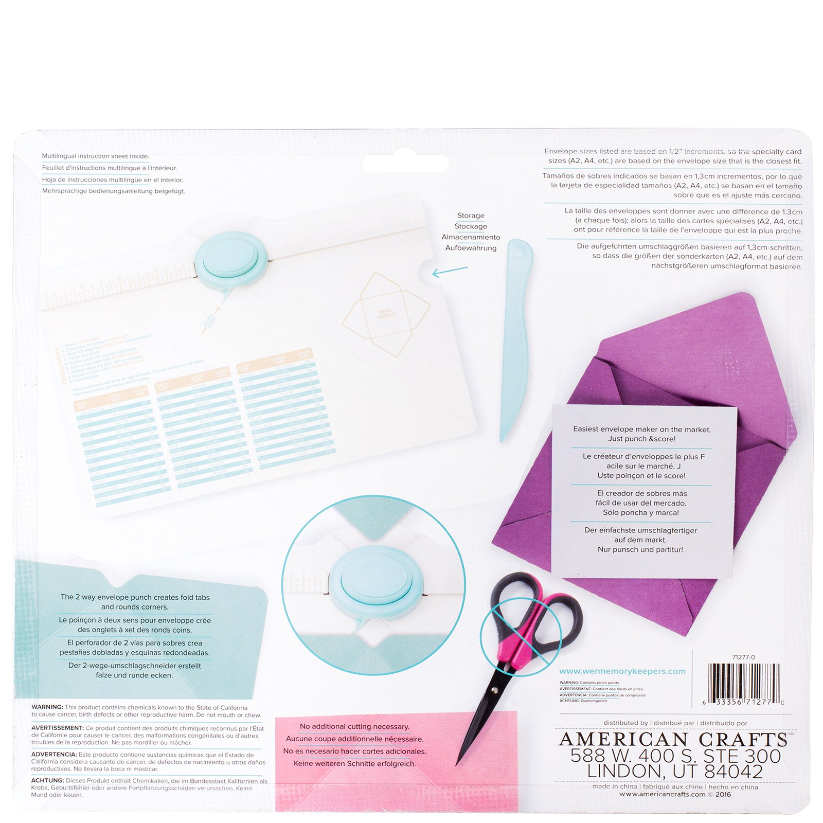 We R Memory Keepers Envelope Punch Board by The Easiest Envelope Maker