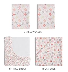 Beatrice Home Fashions Coastal Print Microfiber