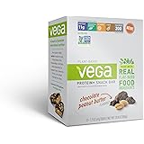 Vega Protein+ Snack Bar, Chocolate Peanut Butter, 12 Count
