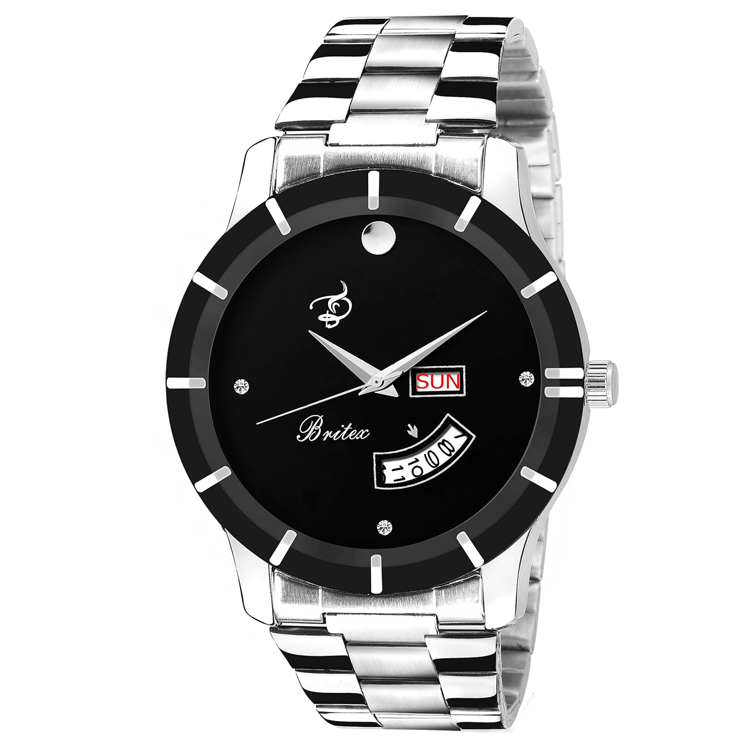 britex day and date functioning analog watch for men/boys - (bt7048)