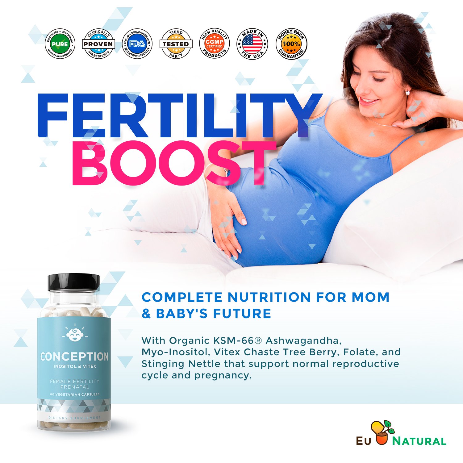 CONCEPTION Fertility Prenatal Vitamins Regulate Your Cycle, Balance
