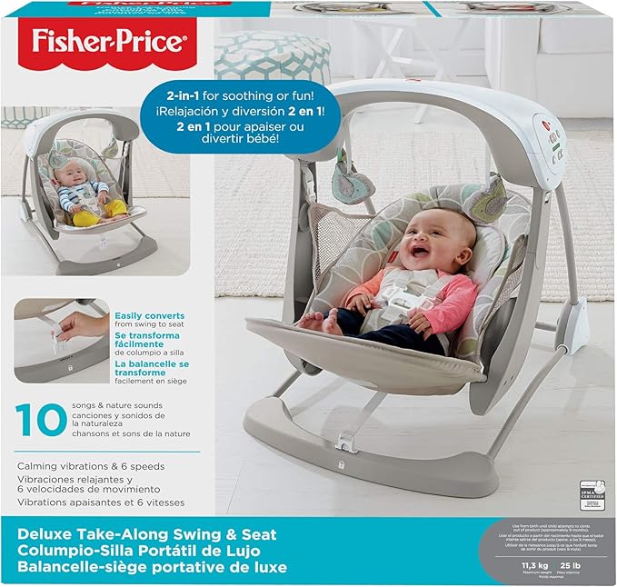fisher price deluxe take along swing