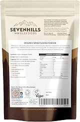 Sevenhills Wholefoods Organic Wheatgrass Powder Europe 500g view 8