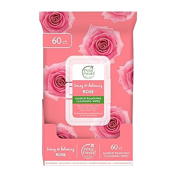 Amazon.com: Petal Fresh Pure Brightening Rose Makeup Removing, Cleansing  Towelettes, Gentle Face Wipes, Daily Cleansing, Vegan and Cruelty Free, 60  count: Beauty