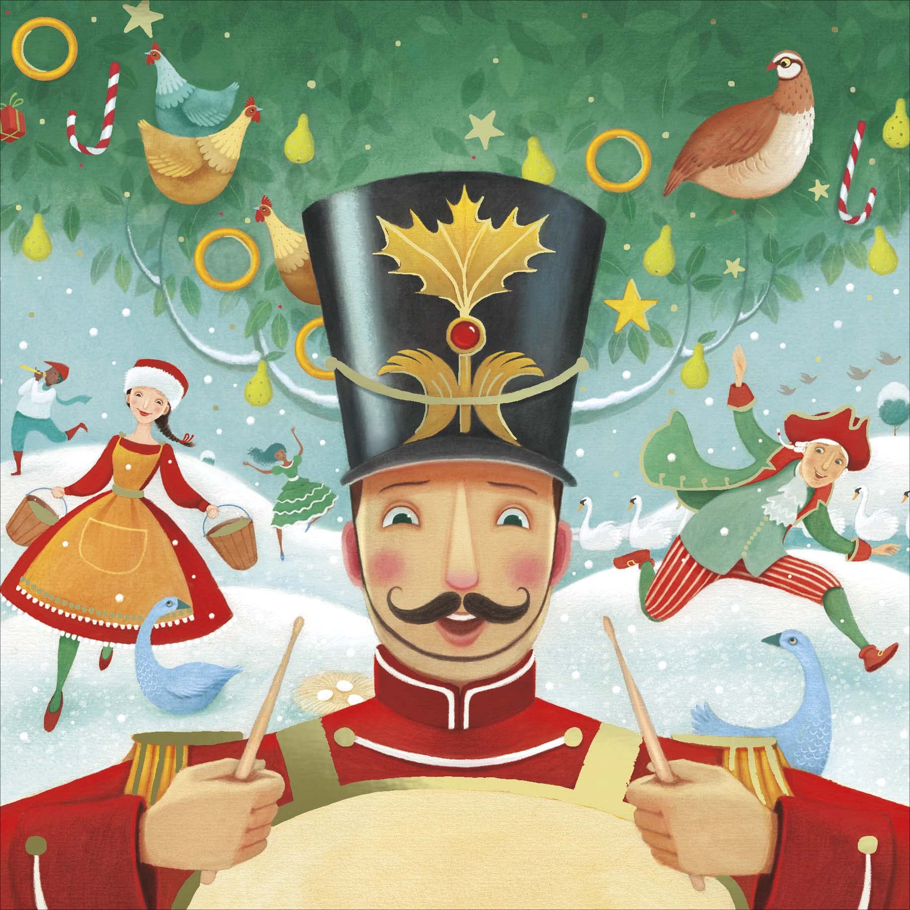 Pack of 8 Drummer Boy British Heart Foundation Charity Christmas Cards Xmas Cards 556829