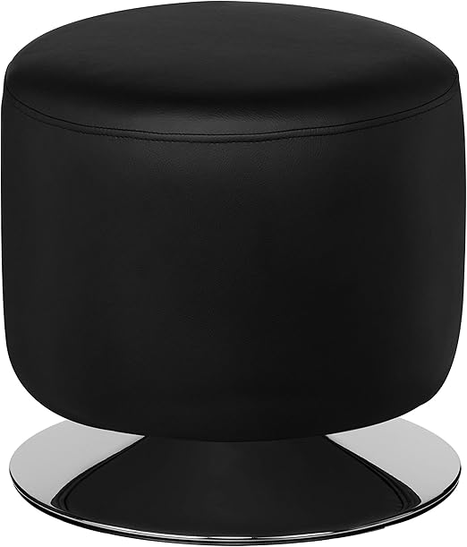 Premier Housewares Foot Stool Dressing Table Stool Small Stool Black Stool Vanity Stool Small Foot Stool In Black Leather H43x W41x D41 Amazon Co Uk Kitchen Home