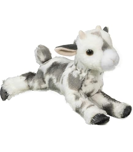Wild Republic EcoKins Goat Plush - 12 Inch Stuffed Animal Toy Made From Recycled Bottles, Eco-Friendly Kids Gift