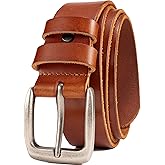 WOLFANT Leather Belt for Men,100% Italian Full Grain Real Solid Leather