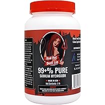 Amazon.com: Duda Energy 2 lb Red Hot Devil Lye Sodium Hydroxide ...