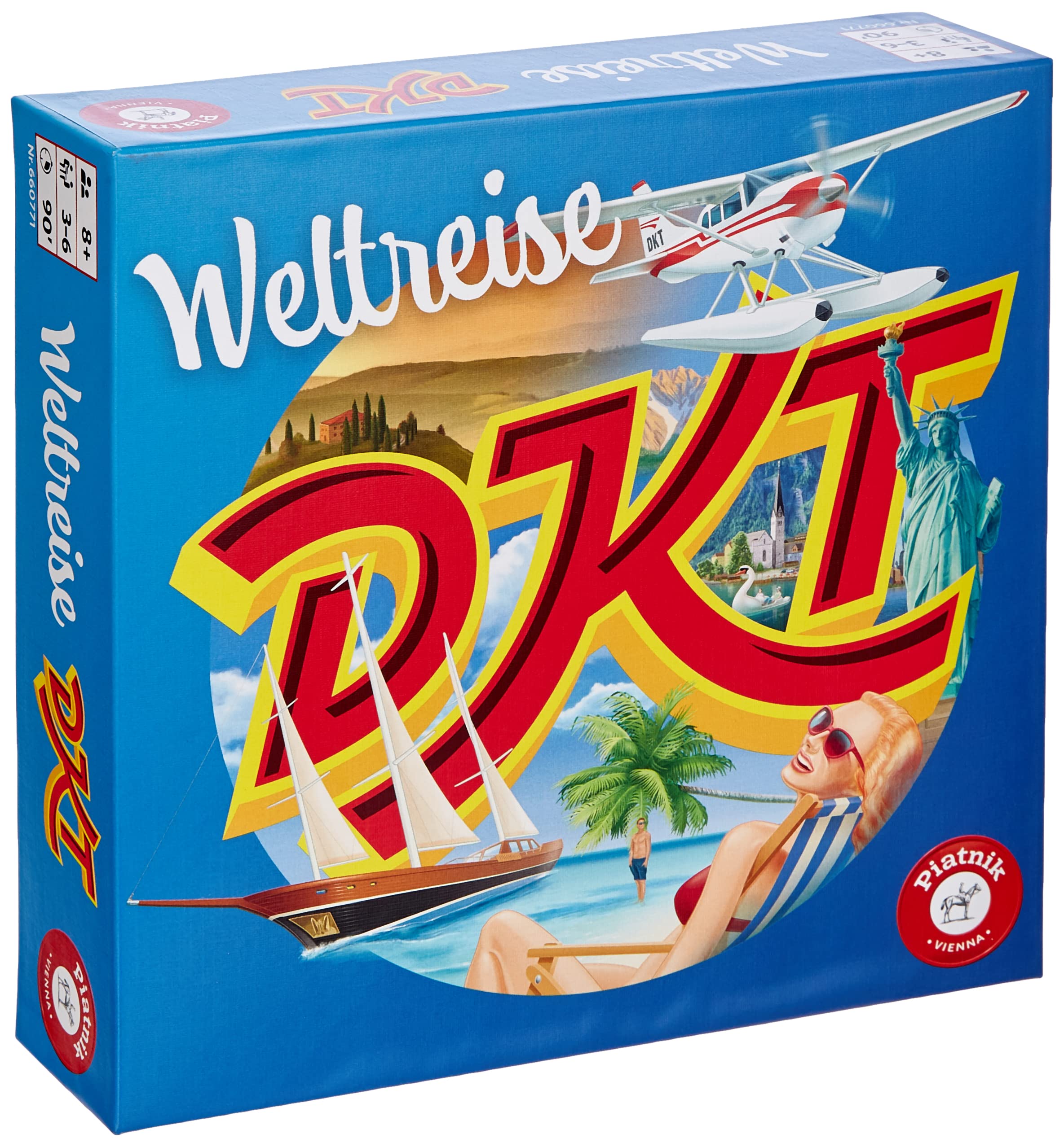 Piatnik PIA06607 No DKT World Travel Game 27.5 x 25 cm