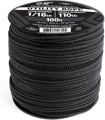 Microseil Für Paracord – Ultrafeines 1,18 Mm Zubehörseil – Perfekt Für Armbänder & Bastelprojekte, 125 Fuß Spule, Weiß