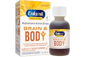 Enfamil Baby Vitamins Enfamil Poly-Vi-Sol 8 Multi-Vitamins & Iron Supplement Drops for Infants & Toddlers, Supports Growth & Development, 50 mL Dropper Bottle