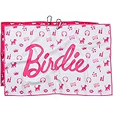 Shanker Golf - Birdie Pink Golf Towel - Funny Microfiber Waffle Women's Golf Towel - Funny Joke Logo - Perfect Ladies Golf Gift