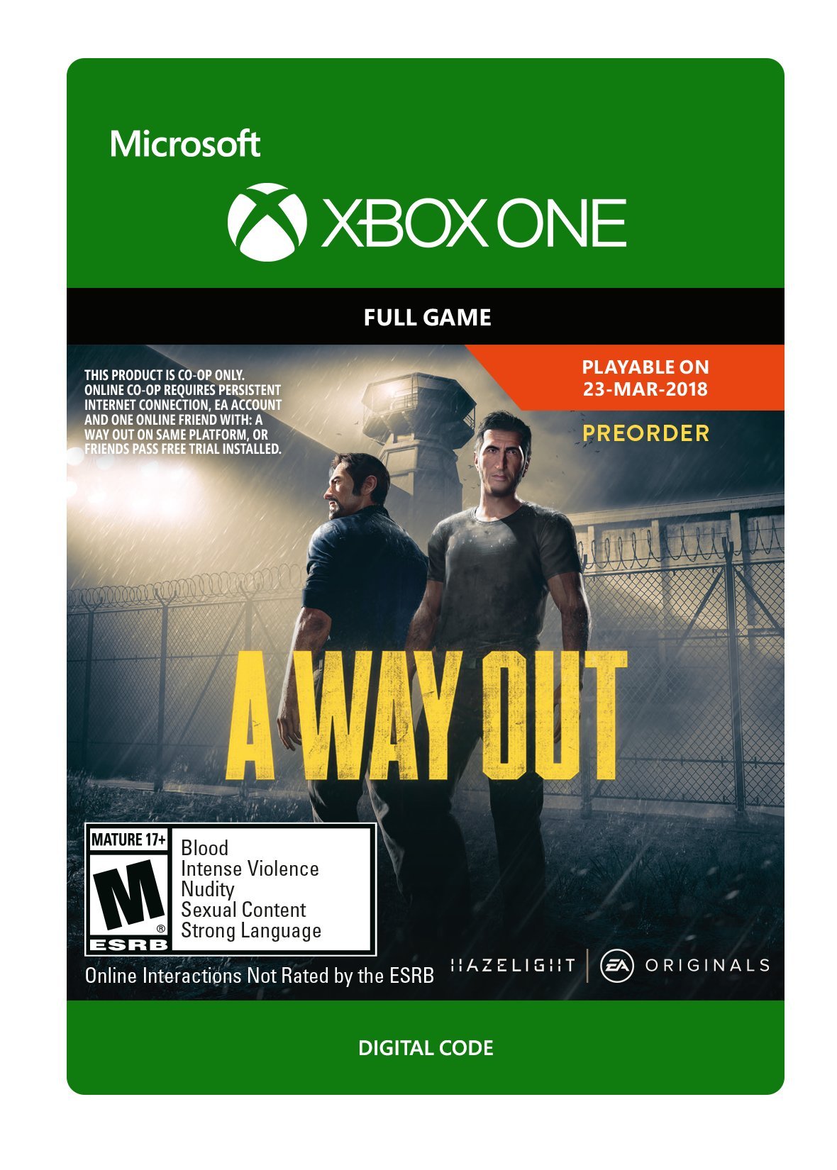 A Way Out – Xbox One [Digital Code]
