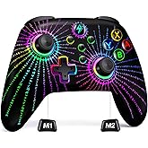 Wireless Switch Controller for Nintendo Switch/Switch 2/Lite/OLED, Switch Pro Controller support iOS/Android/Windows PC, Switch Remote Gamepad with Programmable Macro/Turbo/Motion Control/Vibration/Wake Up