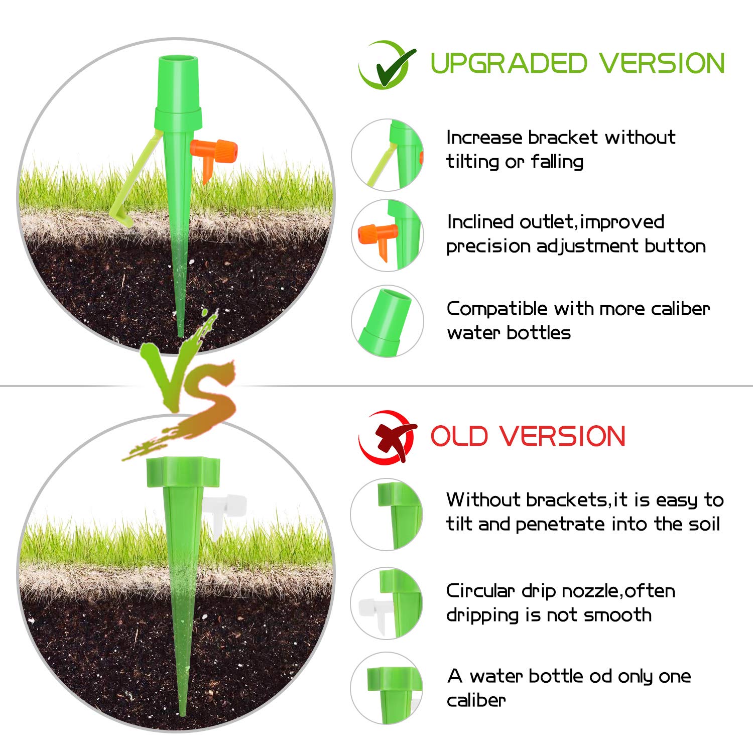Kit Di Irrigazione Fai Da Te Per Giardino, Sistema Di Irrigazione A Goccia Da 40 M Sistema Di Irrigazione Per Giardino Prato Paesaggio Orto Ymyny 88108020 - Foto 2