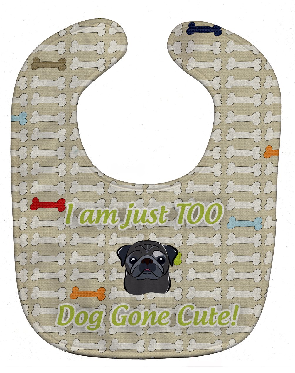 10 X 13 Carolines Treasures 52bib Too Cute Black Pug Baby Bib Multicolor Bibs Burp Cloths Feeding Bibs 10 X 13 Carolines Treasures 52bib Too Cute Black Pug Baby Bib Multicolor Bibs Burp Cloths Feeding Bibs