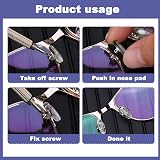 Siqian Glasses Screwdriver 2 Pcs Multifunction Mini Repair Tool 3 in 1 Keychain view 5