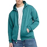 Hanes mens Zip-up Hoodie, Ecosmart Fleece Full-zip Hoodie for Men, Hooded Sweatshirt