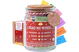 SOUTHLISA Christmas Bible Jar, Christmas Gifts 2024, Christmas Gifts For Women, Bible Verse Jar, Bible Jar, Prayer Jar, Christian Gifts For Women, Religious Gifts For Women, Christmas Gifts For Kids