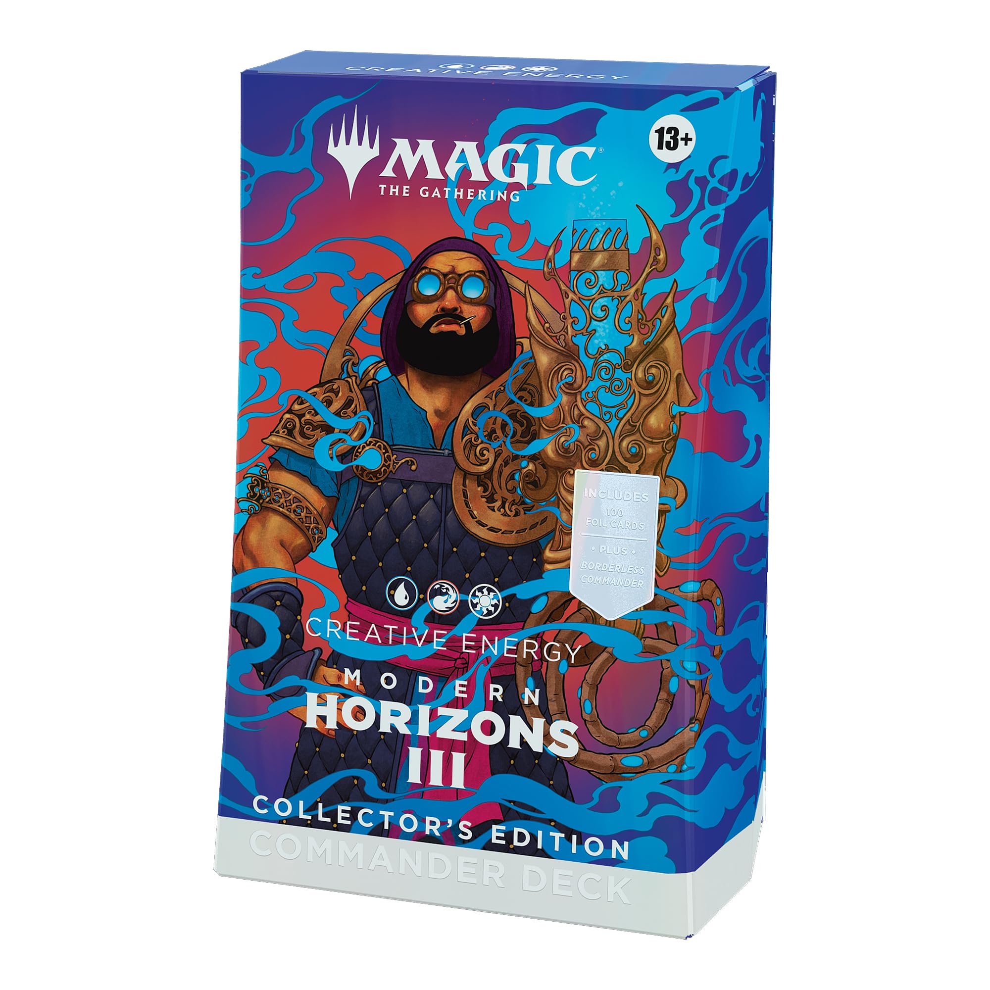 Magic: The Gathering Modern Horizons 3 Commander Deck: Collector’s Edition - Creative Energy (100-Card Ripple Foil Deck, 2-Card Collector Booster Sample Pack + Accessories) (English Version) — image 1