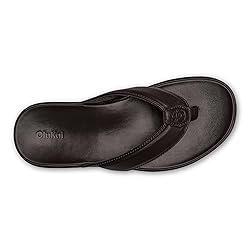 OLUKAI Olali Men's Leather Sandals, Versatile