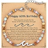 AryaHozel Wave Bracelets for Women, Valentine's Day Gifts for Her, Jewelry Gift for Best Friend, Sister, Mom, Daughter | 21st 30th 40th 50th 60th 70th Birthday Gifts for Women