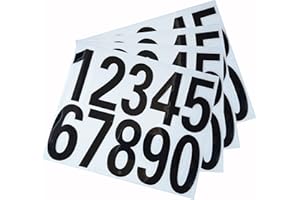 Aspcsmomt Mailbox Numbers Reflective Stickers for Outside,4 Sets(0-9) Vinyl Numbers Decals for Mailbox Signs Windows House Do