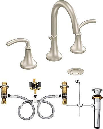Moen Ts6520bn 9000 Icon Two Handle Widespread Bathroom Faucet With