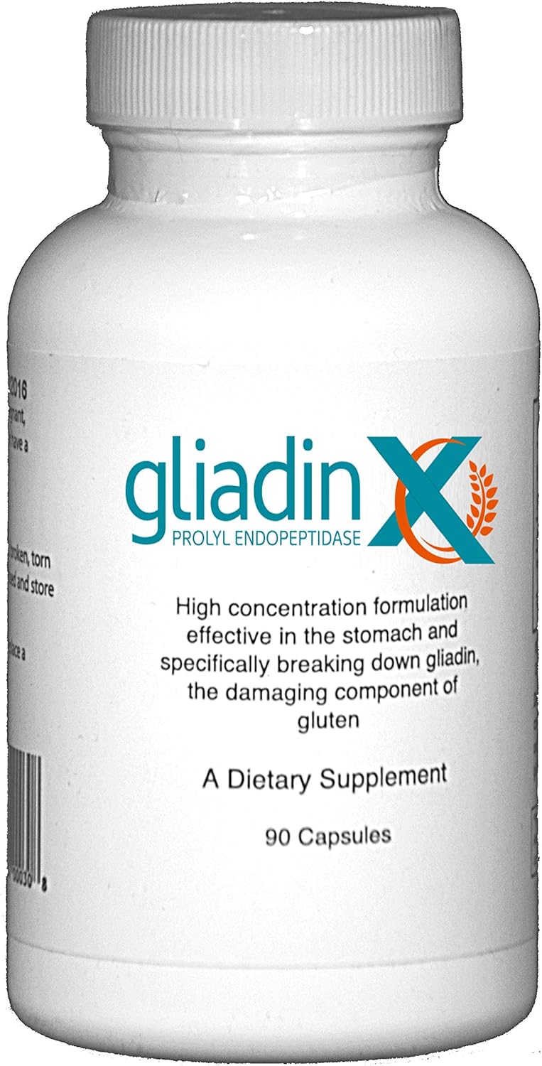 GliadinX - 90 Capsules - Scientifically proven to break down gluten - Contains highest concentration of active ingredients