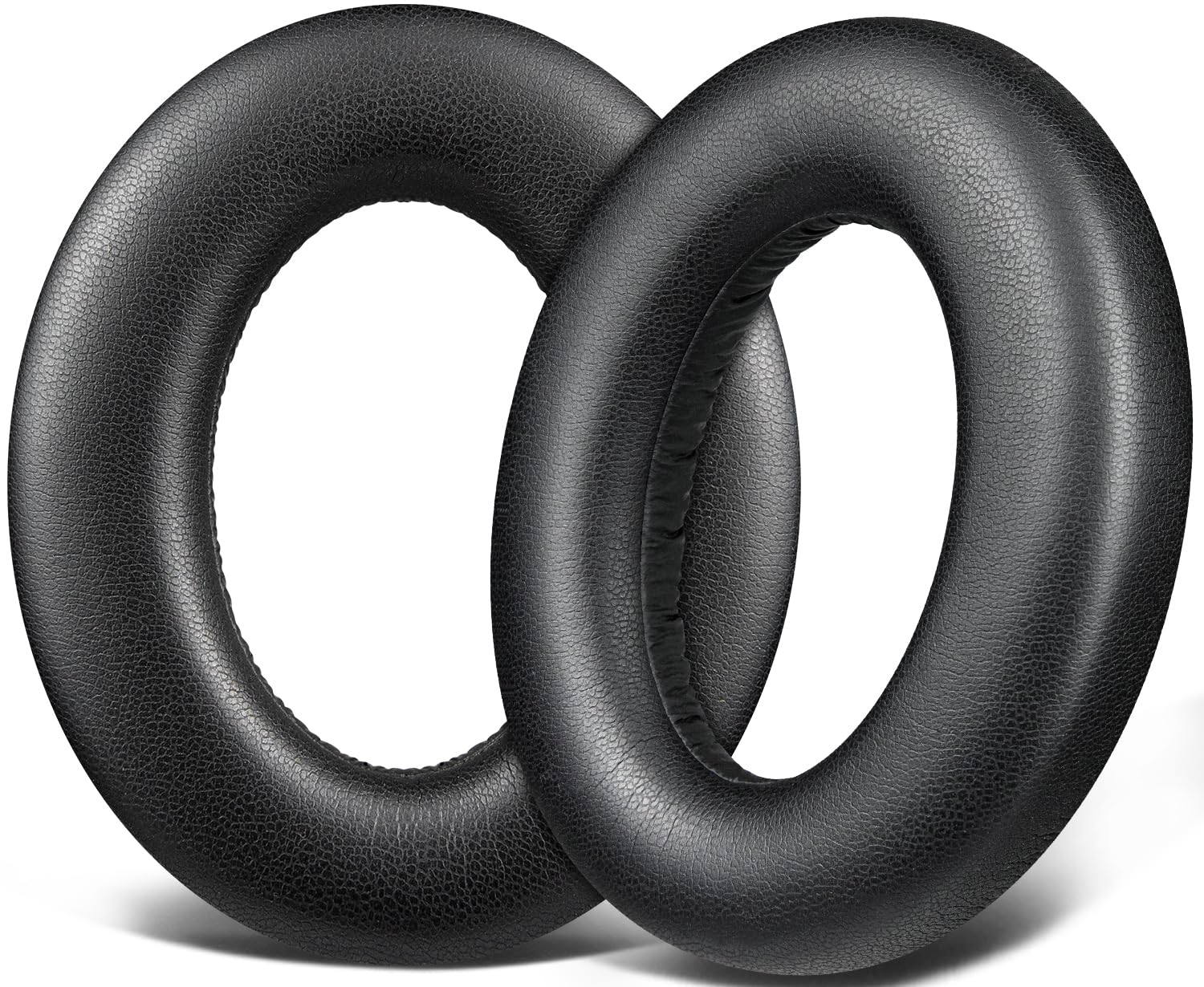 SOULWIT Protein Leather Earpads Replacement for Sennheiser Momentum 4 Over/Around Ear Wireless Headphones, Ear Pads Cushions with High-Density Noise Isolation Foam - Black
