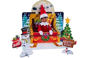 The Elf on the Shelf Polar Props Insta Moment Pop-Ups Limited 20th Anniversary Celebration Series - 3-in-1 Elf Scenes Backdrop Set - Scout Elf Not Included