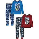 Sleep On It Boys Pajama Pant Set Long-Sleeve Shirts and Pajama Pants Kids Sleepwear With Fun Prints & Comfortable Fit