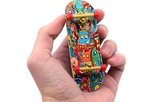 Teak Tuning 32mm Pro Fingerboard Heat Transfer Graphic Complete - Fully Assembled with Pro Level Parts - Pro Shaped Wood Deck (34x97mm), UltraSpin Wheels, Prodigy Trucks - Bubble Bushings & Monsters