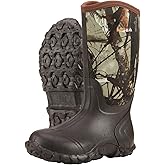 HISEA Men's Rain Boots Neoprene Rubber Boots Waterproof Insulated Mud Boots Mid Height Garden Shoes