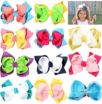Amazon Com Crepemyrtle Hair Bows For Girls Children Kids