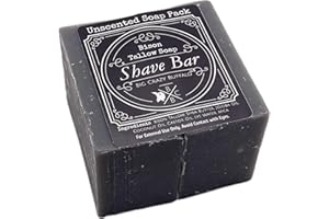 Big Crazy Buffalo Bison Tallow Buff Shave Bar, Unscented, (2 pack) - Razor Friendly, Moisturizing, Glides, Soothes, and Naturally Derived - No Dyes, Chemicals, Fragrances, Preservatives