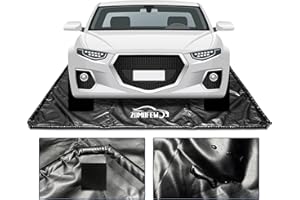 ZOMOFEW Containment Mat, Non-Slip Garage Floor Mat, Heavy Duty Waterproof Containment Mat for Snow Ice Water and Mud (7'9" x 18')