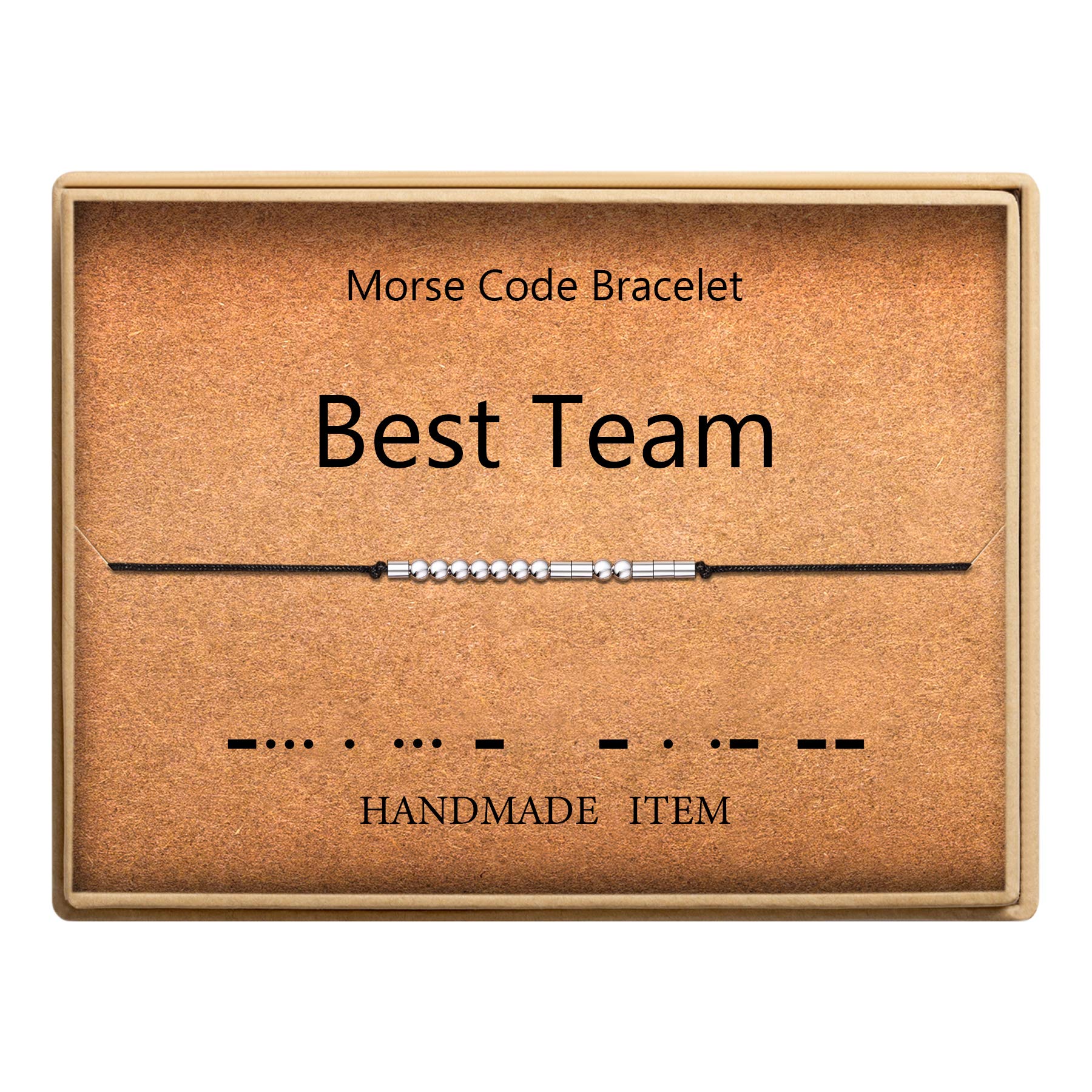 SANNYRA Adjustable Best Team Morse Code