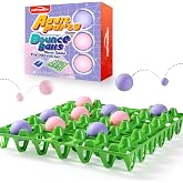 Pertresion Bounce Ball Fun Party Game - 4 in a Row Games with 60 Balls &amp; Cards - Indoor Outdoor Carnival Party Toys for Kids, Adults, Teens, Families, Game Night. 2-12 Players