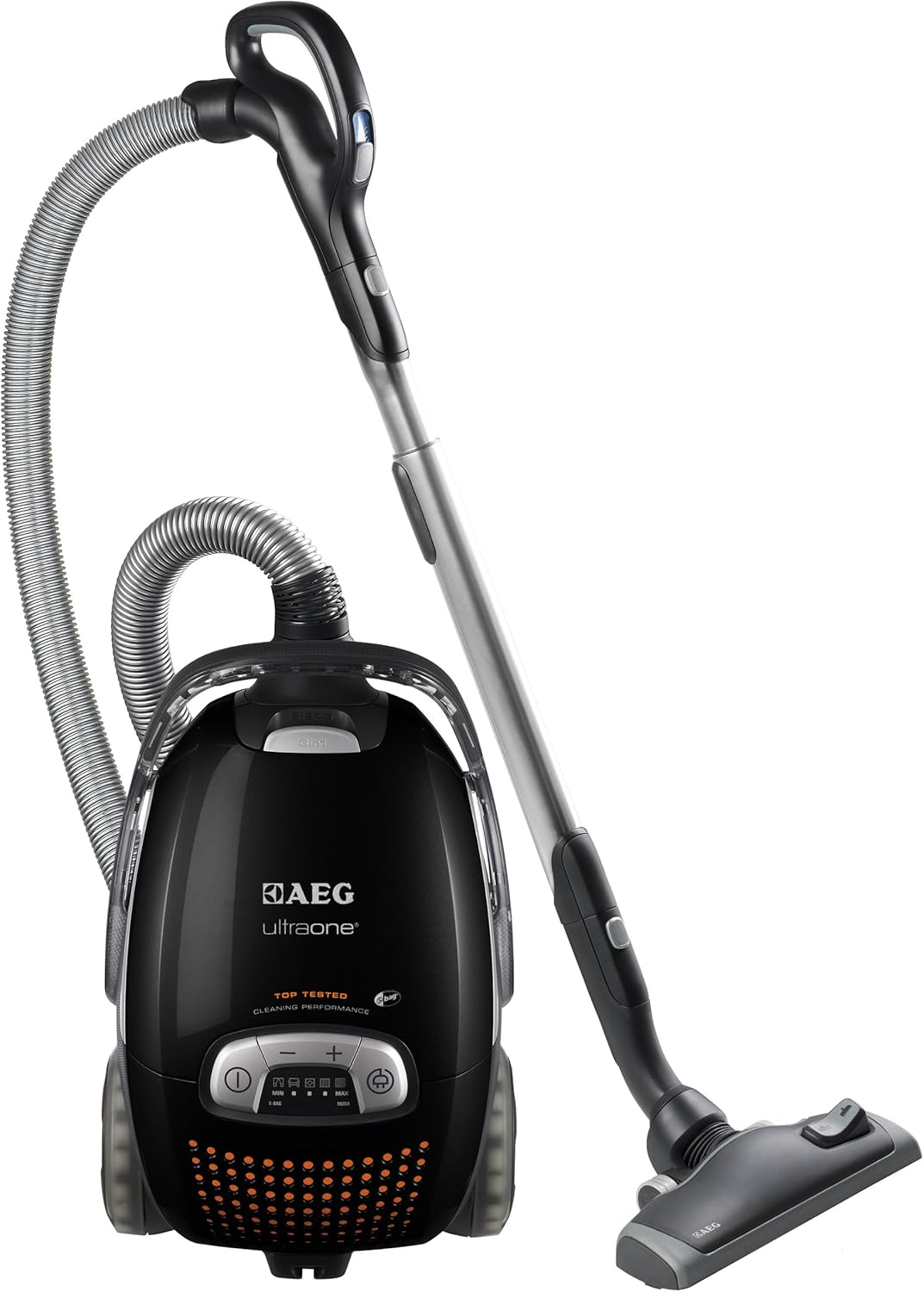 AEG UltraOne AUO8815B Bagged Cylinder Vacuum Cleaner, 5 Litre, 1600