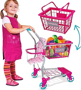 kids play shopping basket
