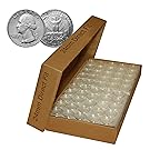 24mm Direct Fit Airtight Coin Holder Capsules for QUARTERS (QTY:50)