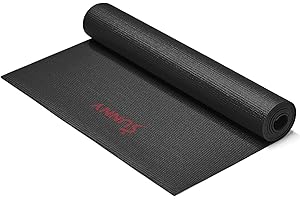 Sunny Health & Fitness Non-Slip Yoga Mat – Durable, Anti-Tear, Lightweight, Cushioned Support for Yoga, Pilates, Stretching E