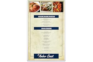 STORE SMART StoreSMART® - Rigid Plastic Menu - 8.5" x 14" - 10-Pack - HPP812X14-MENU-10